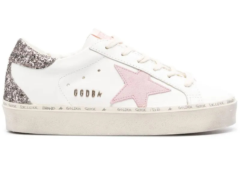 Golden Goose Hi Star White Antique Pink Glitter | GWF00119.F005335.11696
