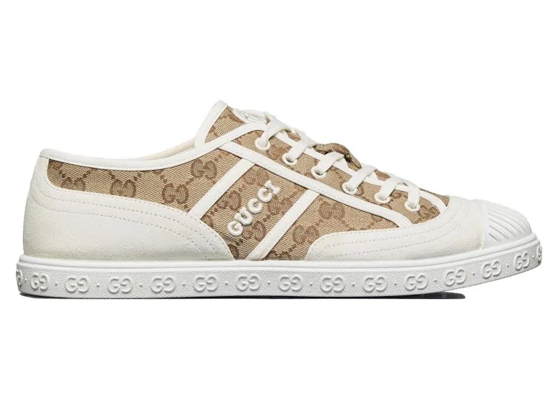 Gucci GG Canvas Trainer White Beige Monogram “Beige / Ebony” | 759055 FAC19 9756