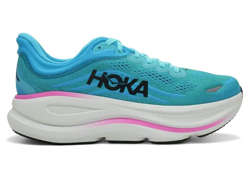 Hoka One Bondi 9 Skyward Blue Neon Fuchsia | 1162012-SNNF