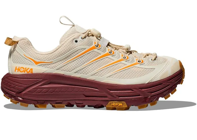 Hoka One Mafate Three2 Vanilla Varsity Burgundy | 1141572-VVR