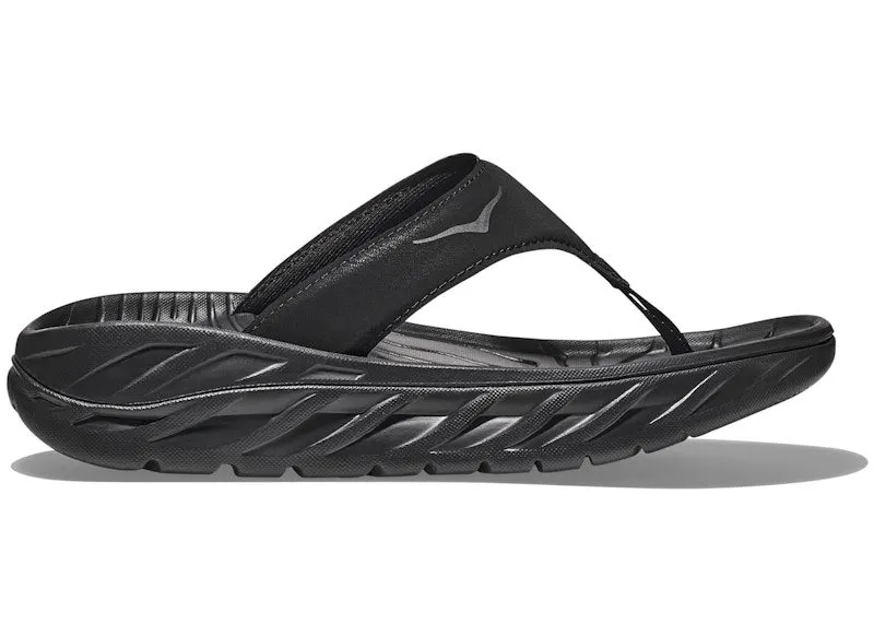 Hoka One Ora Recovery Flip Black Dark Gull Grey | 1117910-BDGGR