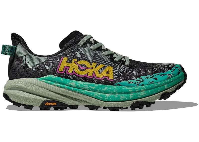 Hoka One Speedgoat 6 Black Aloe Vera | 1147811-BLVR