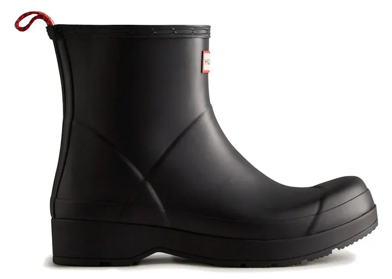 Hunter PLAY Short Rain Boots Black | MFS9088RMA-BLK