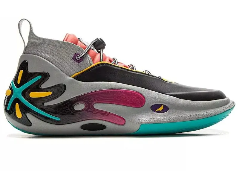 Li-Ning Way of Wade 11 Staple Retro Card “Grey / Black / Aqua” | ABAU049-28
