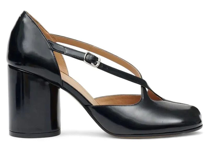Maison Margiela Tabi Straps Pump Heel Black | S58WL0284 P8193 T8013