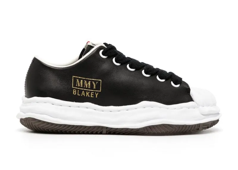 Maison Mihara Yasuhiro Blakey OG Sole Seamless Leather Low Black White | A11FW715