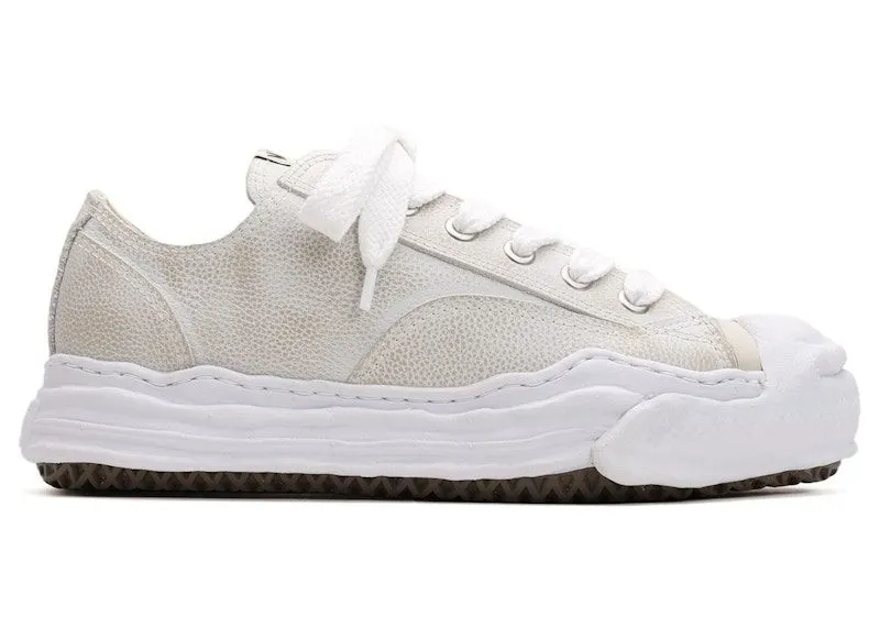 Maison Mihara Yasuhiro Hank OG Sole Brushed Shrink Leather Low White | A14FW743-WHT