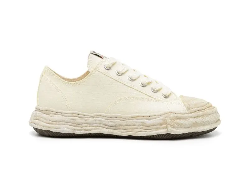 Maison Mihara Yasuhiro Peterson 23 OG Sole Canvas Low Garment Dyed White | A12FW706-WHT