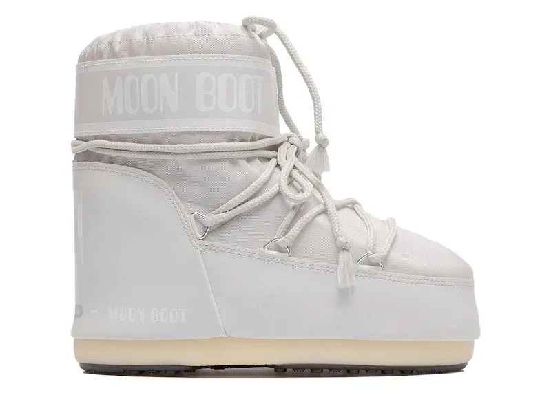 Moon Boot Icon Nylon Low Boot Glacier Grey (The Original Heel Logo) | 14093400012