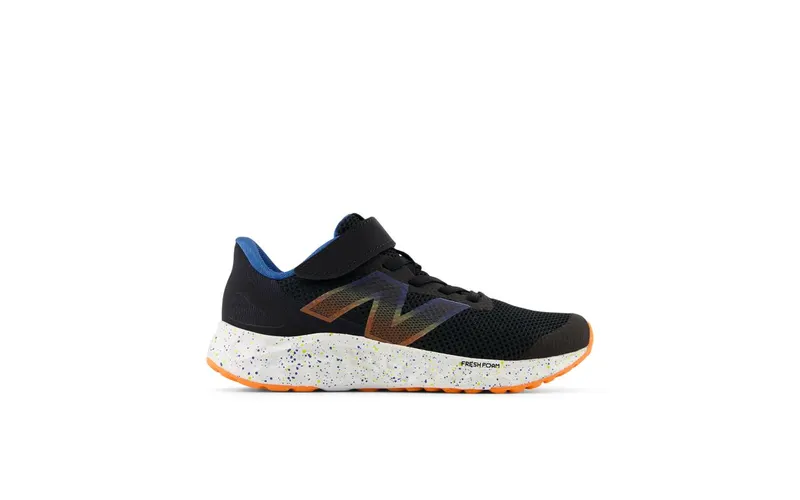 New Balance Fresh Foam Arishi v4 Bungee Lace Black Blue Agate Blaze Orange | PAARIBS4
