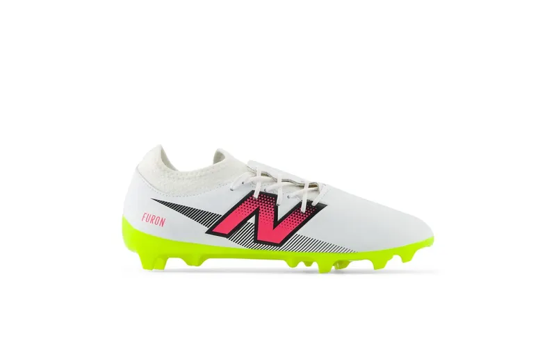 New Balance Furon Dispatch FG V7 White Hi-Lite Neon Pink | SF3FH75