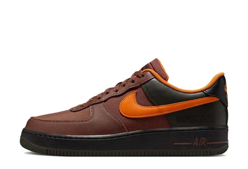 Nike Air Force 1 Low Gore-Tex Brown Bright Ceramic “Brown / Sequoia / Black” | CK2630-201