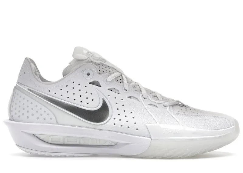 Nike Air Zoom GT Cut 3 TB White Metallic Silver “White / Green Strike / Metallic Silver” | IB4458-100