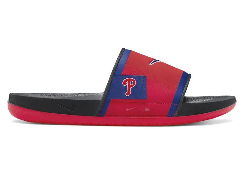 Nike Offcourt Slide MLB Philadelphia Phillies “Sport Red / Dark Smoke Grey / Rush Blue” | FN4319-600