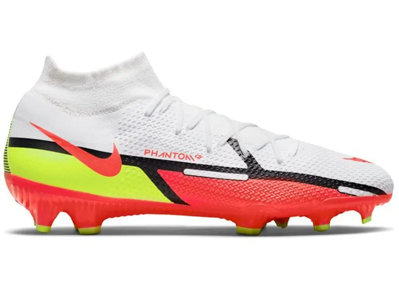 Nike Phantom GT2 Pro DF FG Crimson Volt “White / Volt / Crimson” | DC0759-167