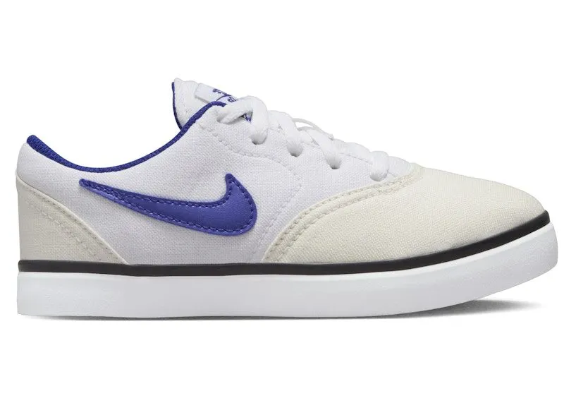 Nike SB Check Canvas White Summit White Black Deep Royal Blue | 905371-102