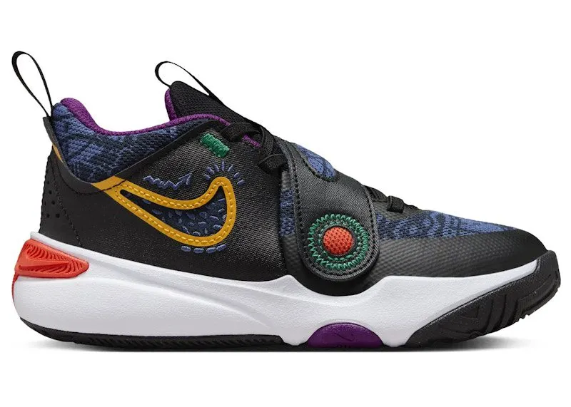 Nike Team Hustle D 11 SE Black Mystic Navy Cosmic Clay University Gold | FQ7659-001
