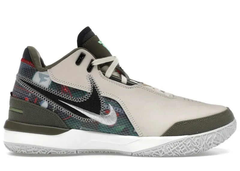 Nike Zoom LeBron NXXT Gen AMPD FaZe Gaming Set-Up “Light Cream / Black / Medium Olive” | HF0715-200