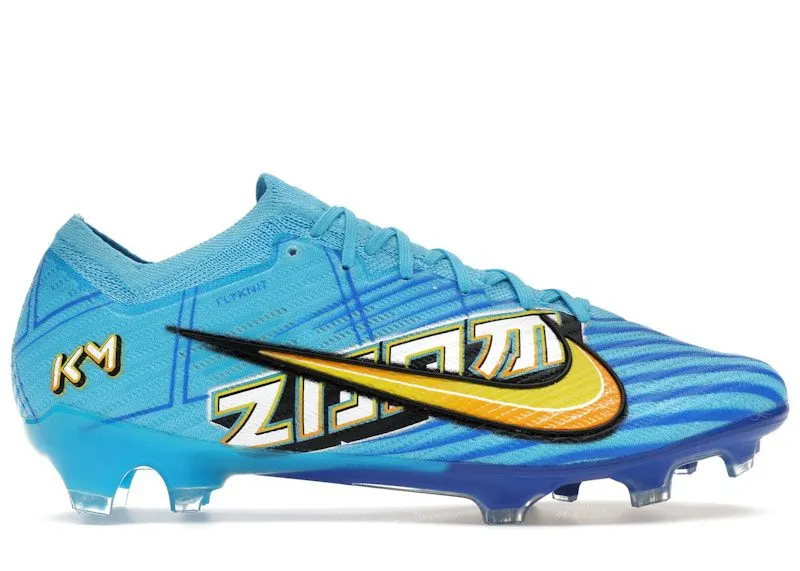 Nike Zoom Mercurial Vapor 15 Elite KM FG Mbappe Motivation Pack “Baltic Blue / White” | DR9996-400