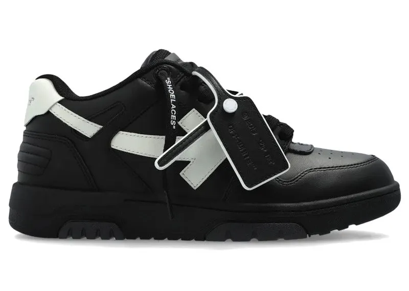 OFF-WHITE Out Of Office OOO Low Tops Black White (2025) | OMIA189C99LEA0191001