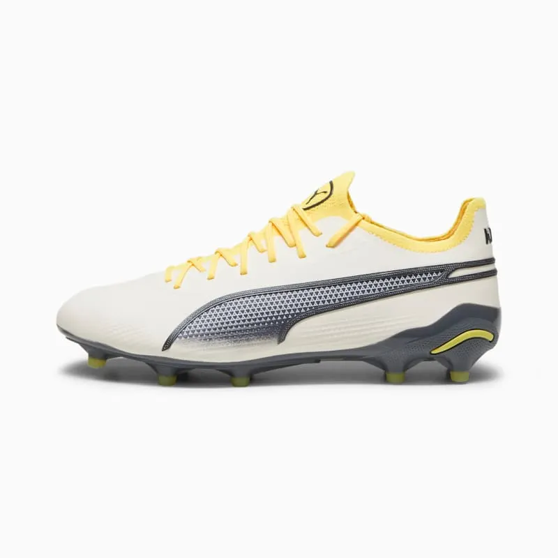 Puma King Ultimate FG/AG Voltage Pack “Alpine Snow / Asphalt / Yellow Blaze” | 107563-05