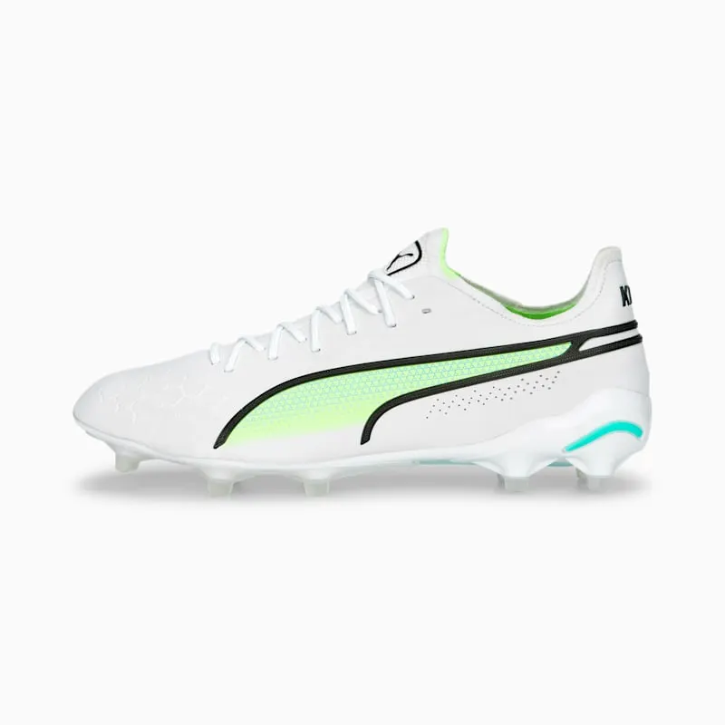 Puma King Ultimate FG/AG White Electric Peppermint “White / Black / Fast Yellow” | 107097-03