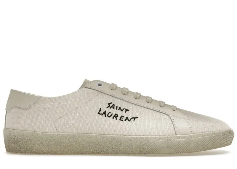 Saint Laurent Court Classic SL-06 Cream “Cream / Black” | 611106 GUP10 9113