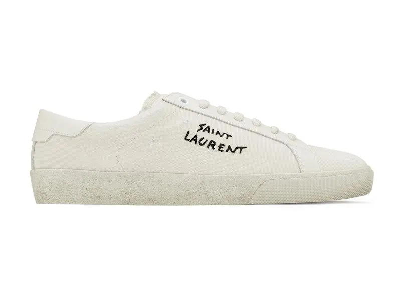 Saint Laurent Court Classic SL/06 Low Distressed Cream | 610648GUP109113