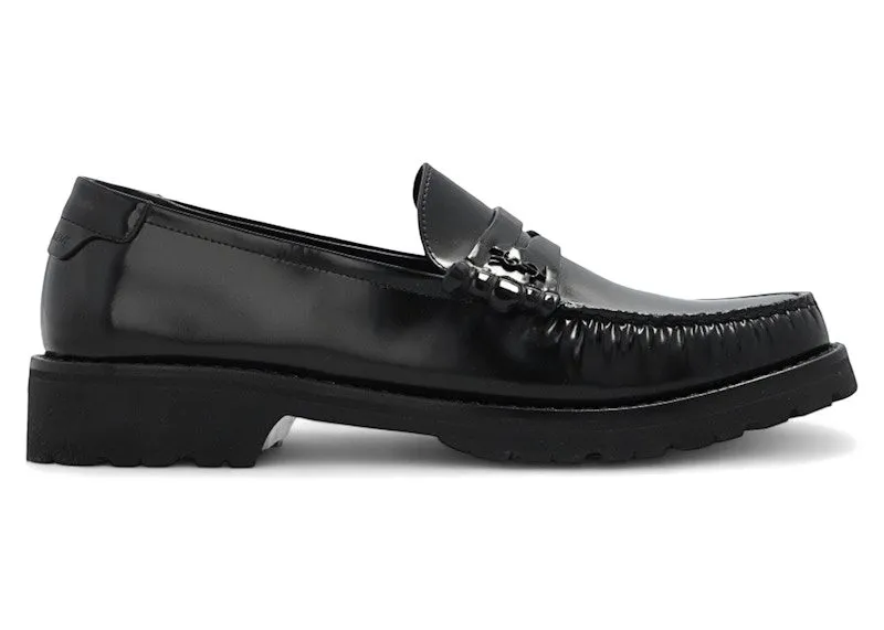 Saint Laurent Le Loafer Chunky Penny Slippers Black | 716556 AO9VV 1000