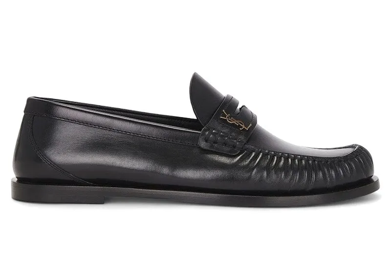 Saint Laurent Loafers Smooth Leather Black | 820648 AAELH 1000