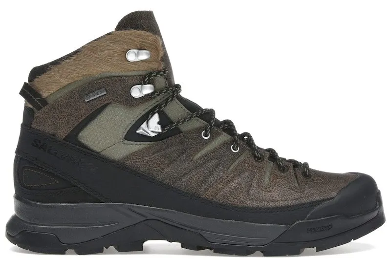 Salomon X-ALP Mid Distressed Leather GTX Dark Earth Black “Dark Earth / Black / Deep Lichen Green” | L47795900
