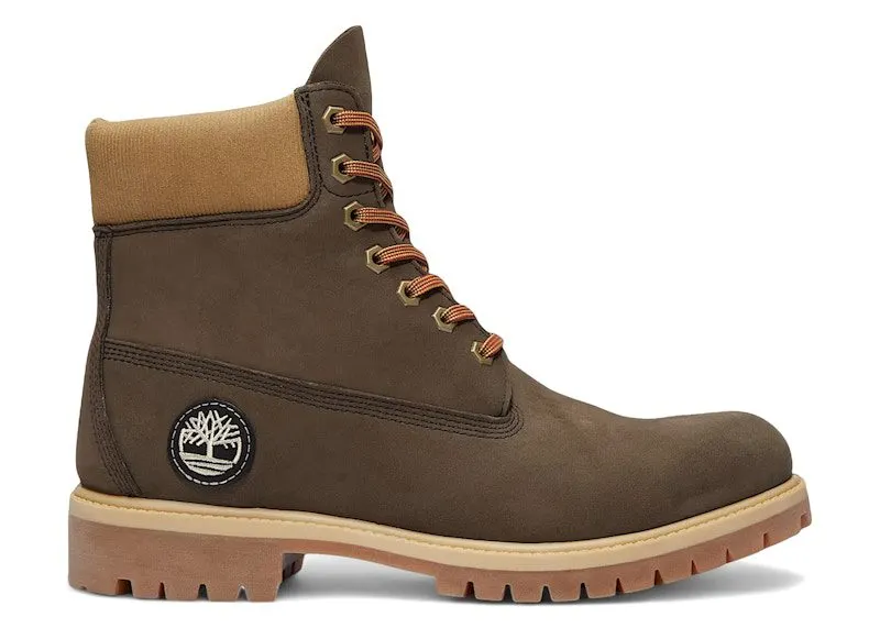 Timberland 6″ Premium Waterproof Boot Dark Brown Olive Nubuck | TB0A2P6W-A4J