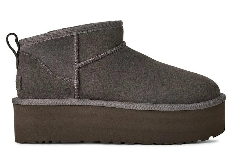 UGG Classic Ultra Mini Platform Boot Charcoal | 1135092-CHRC