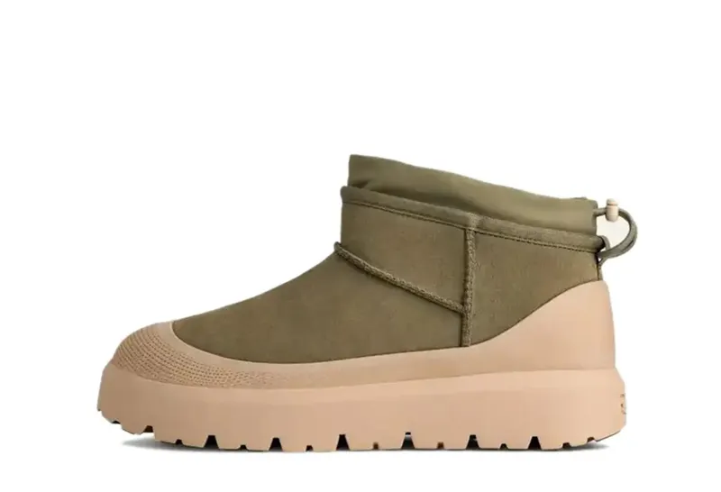 UGG Classic Ultra Mini Weather Hybrid Boot Burnt Olive Mustard Seed | 1174196-BOMS