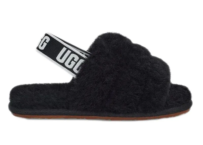 UGG Fluff Yeah Slide Black “Black / Black” | 1098579T-BLK