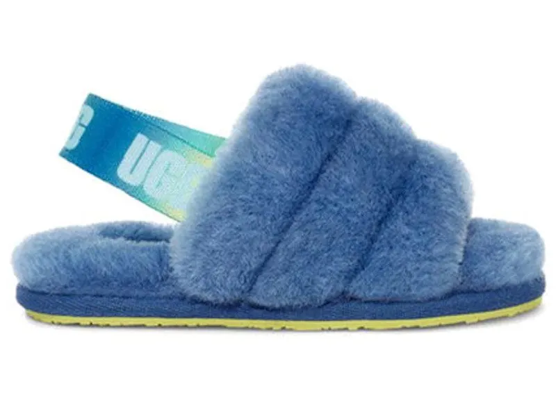 UGG Fluff Yeah Slide Mystic Blue Gradient | 1120032T-MBGT