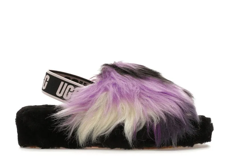 UGG Fluff Yeah Slide Tie Dye Magnolia “Magnolia / Black” | 1117326-MGNL