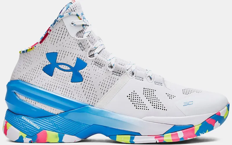 Under Armour Curry 2 Retro Splash Party “White / Mojo Pink” | 3026282-100