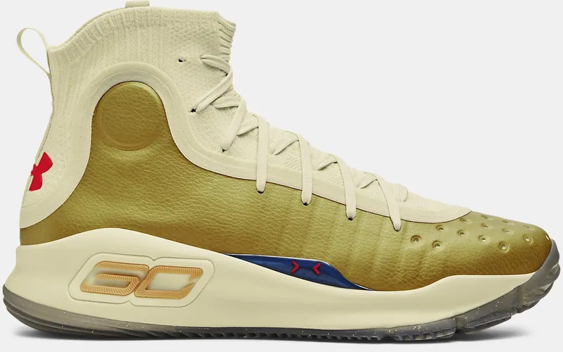 Under Armour Curry 4 Retro Champions Mindset “Lemon Ice / Metallic Gold / Red” | 1298306-301