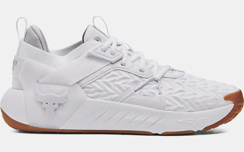 Under Armour Project Rock 6 White Gum “White / Halo Grey” | 3026534-100