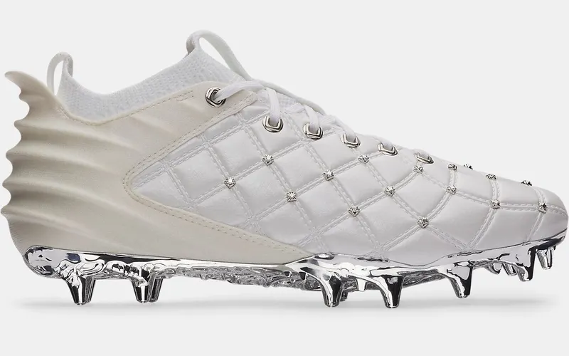 Under Armour UA Blur Pro Justin Jefferson White Metallic Silver | 6011477-100