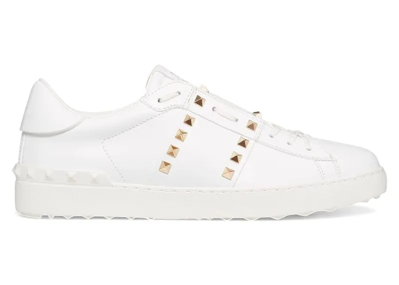 Valentino Garavani Rockstud Untitled White Platinum-finish Stud | YS0931BHS_0BO
