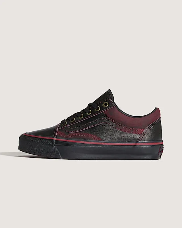 Vans Old Skool Premium Tania Cruz Dark Red Rub-Away “Dark Red / Black” | VN000EDAKRK
