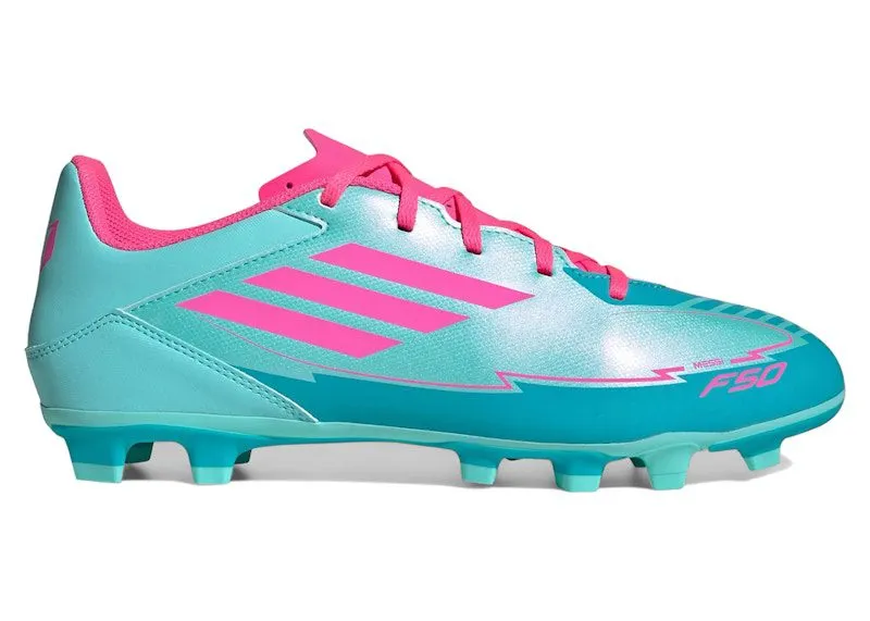 adidas F50 Club FG/MG Messi Miami “Flash Aqua / Lucid Pink / Lucid Cyan” | IH0929