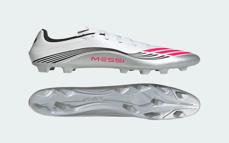 adidas F50 Club FG/MG Messi Prestig10 Pack “Cloud White / Lucid Red / Silver Metallic” | JP7443