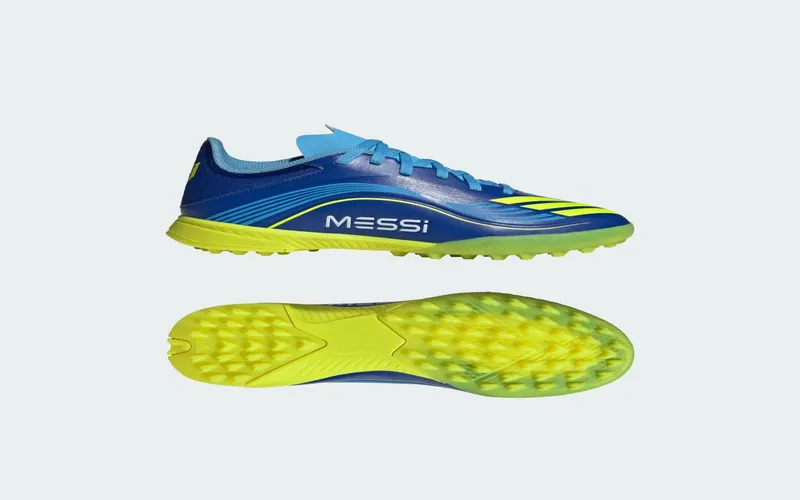 adidas F50 League TF Messi Vis10n Pack “Royal Blue / Solar Yellow / Semi Blue Burst” | JR4426
