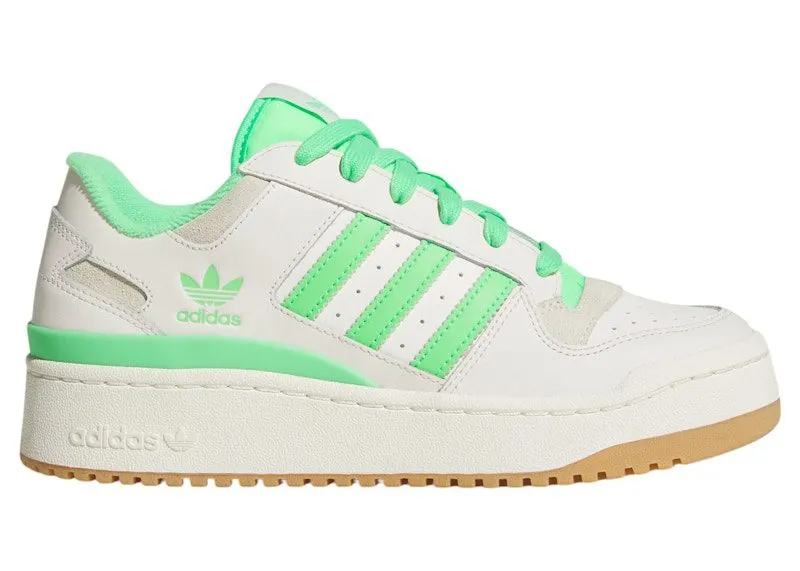 adidas Forum Bold Stripes Cloud White Green Off White | JR0485