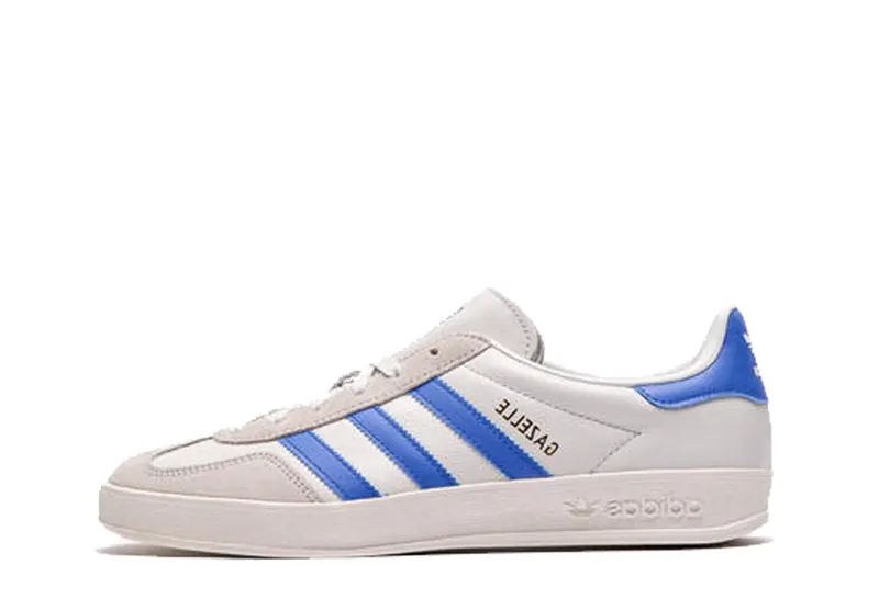 adidas Gazelle Indoor Crystal White Blue Grey “Crystal White / Blue / Grey One” | JH5408
