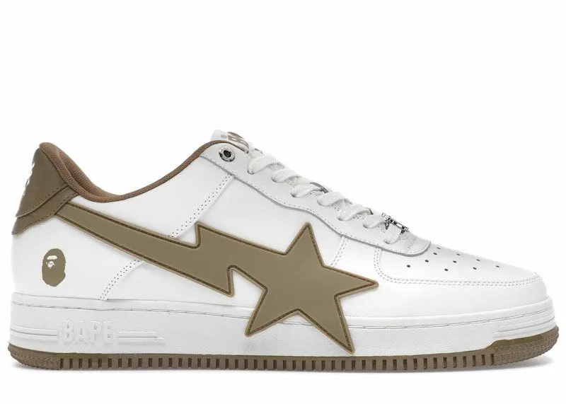A Bathing Ape Bape Sta OS #2 White Beige | 1K20-191-314-BEI