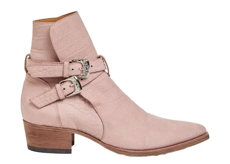 AMIRI Jodhpur Boots Salmon Croc | Y0F20425CN-SAL